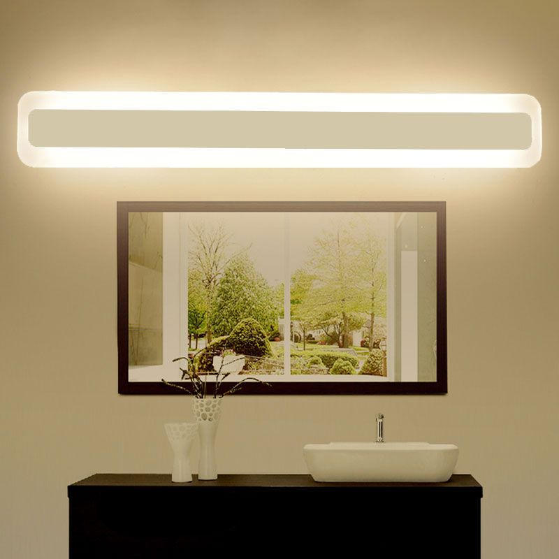 Luz de espejo de tiras blancas Ligas de metal Led de estilo de metal para baño para baño