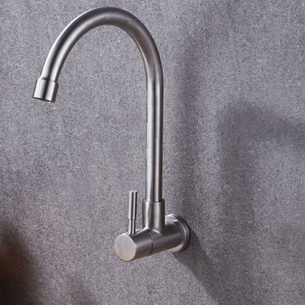 Industrial Kitchen Faucet Lever Handle Wall Mounted High Arc Faucet