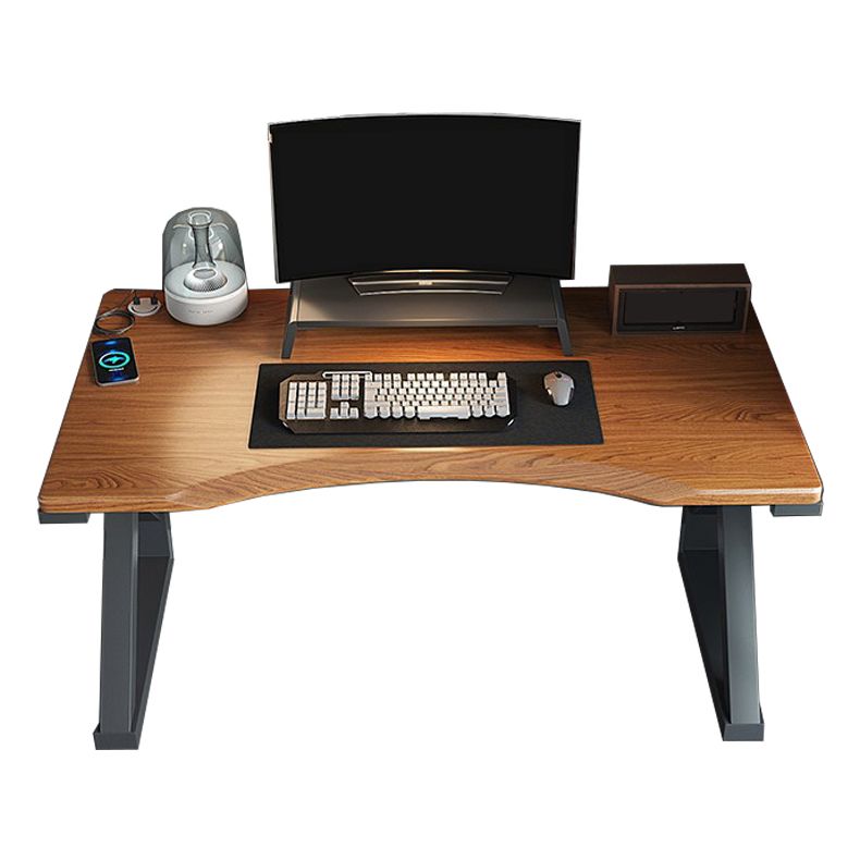 Industrial Rectangular Gaming Desk Wood Writing Desk for Home