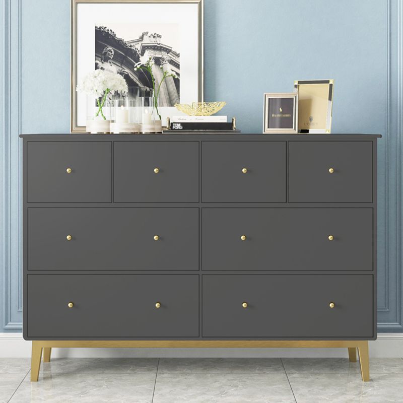 Contemporary Chest with 4 Legs Wood Storage Chest with Drawers for Home/Office