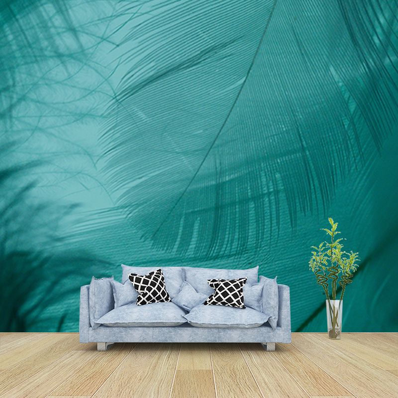 Decorative Feather Photography Wall Mural Sitting Room Mural Wallpaper