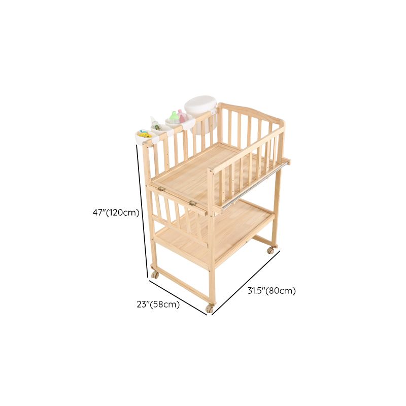 Wooden Baby Changing Table Changing Table with Storage Changing Table