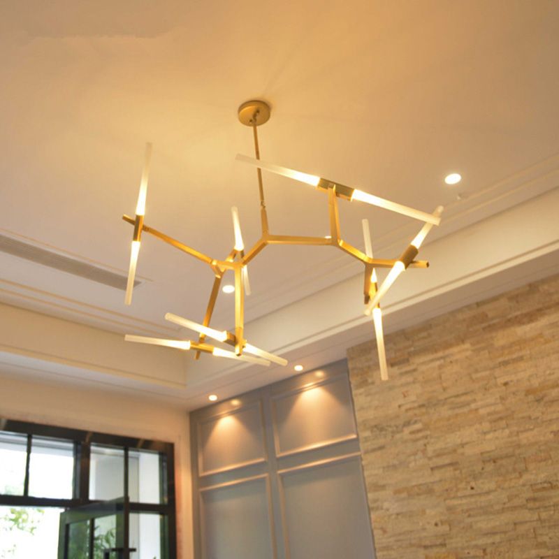 Contemporary Multi-light LED Lamp Ceiling Hanging Light Modern Geometric Ceiling Light