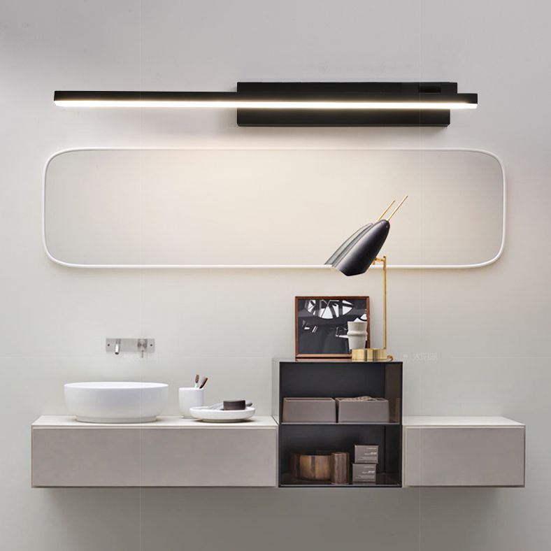 Linear LED Vanity Lamp Modern Minimalist Style Acrylic Single Vanity Light