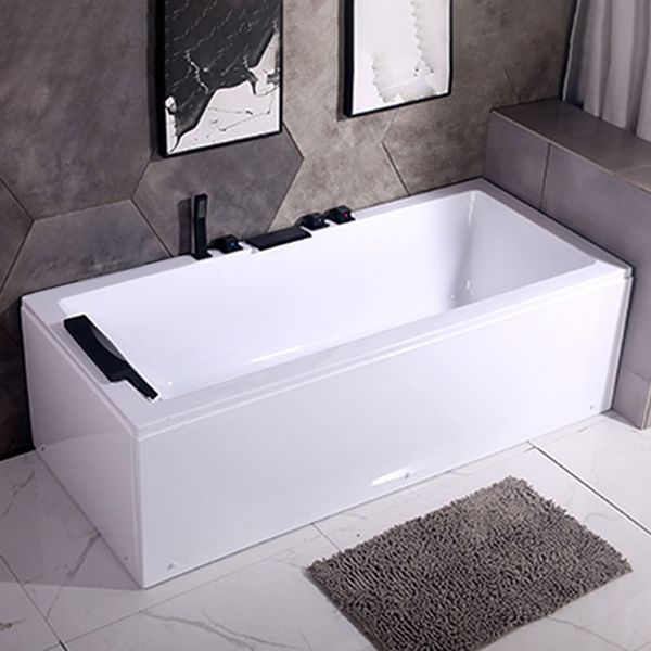 Freestanding Antique Finish Soaking Bath Rectangular Modern Bath Tub