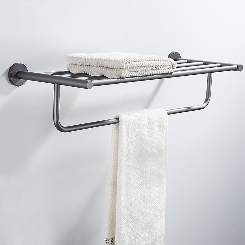 Traditional Gray Brass Bath Hardware Set Towel Bar Bathroom Hardware Set