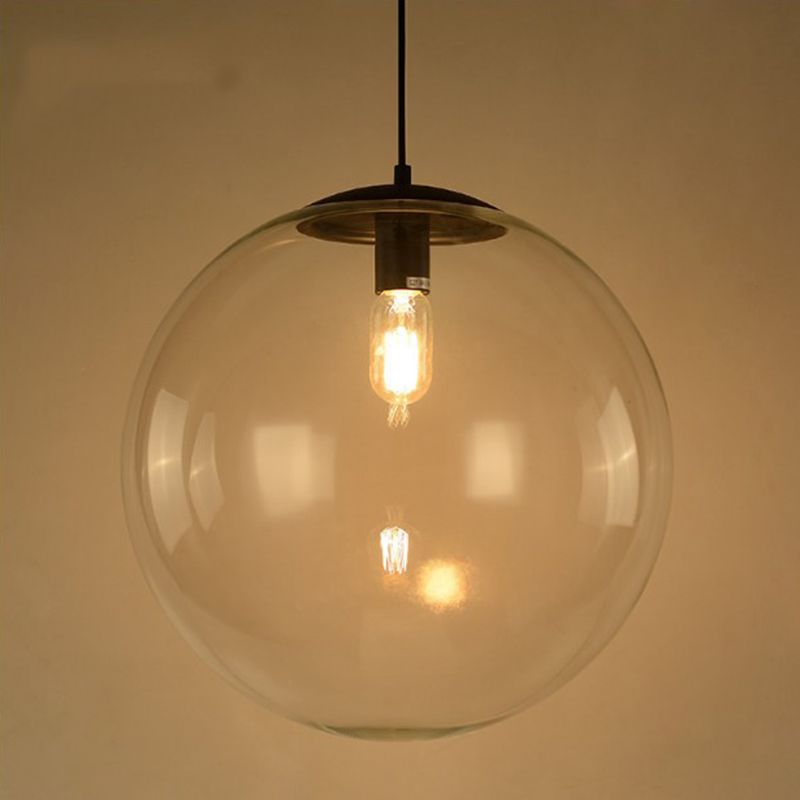 Globe hanglampverlichting armaturen industrieel glas 1 lichte hangers