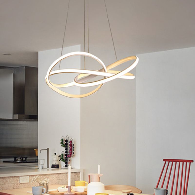 Pendre en aluminium Lumière LIGE LIGNE LED MODERNE LED POUR SAL