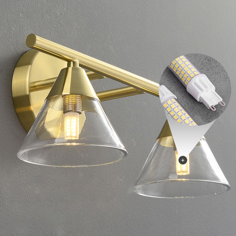 Minimalist Modern Style Vanity Wall Lamp Glass Vanity Light for Bathroom