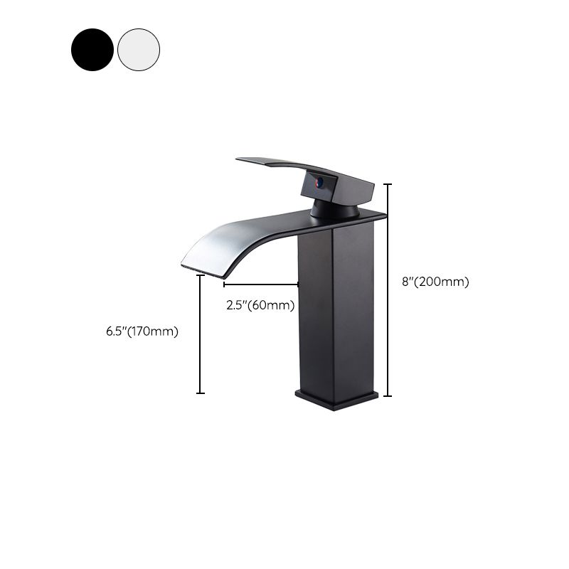 Vessel Sink Faucets One Lever Handle Modern Faucets for Bathroom