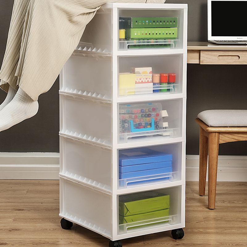 Modern Plastic Movable File Cabinet Drawers Storage Filing Cabinet for Office