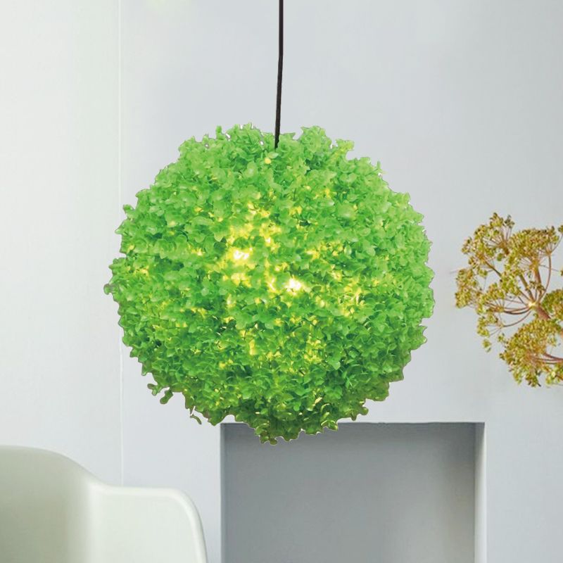 1 hoofd plafondlicht industrieel restaurant led planten hanglamp met wereldwijde metalen schaduw in groen, 12 "/14"/16 "dia