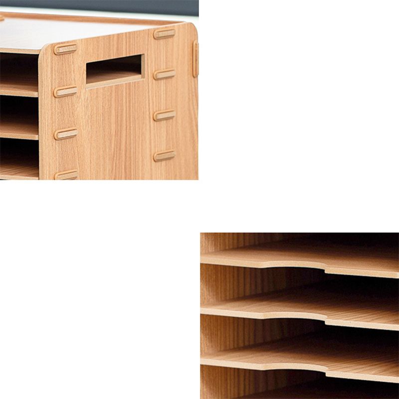 Contemporary Vertical Filing Cabinet Wooden Frame File Cabinet