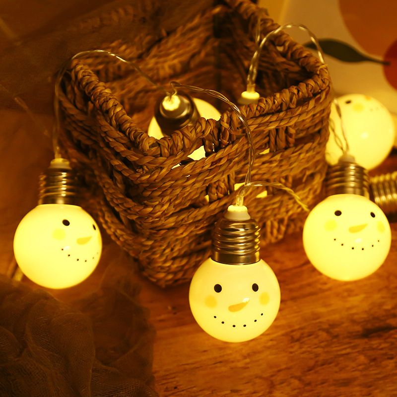 Christmas Element LED Festive Lamp Decorative Plastic Living Room String Light Set