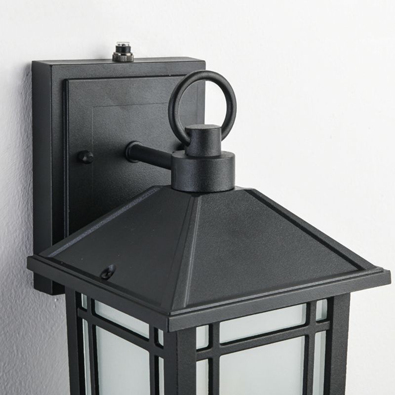 Black Industrial Sconce Light Fixtures Wrought Iron Wall Lamp Sconce for Hallway