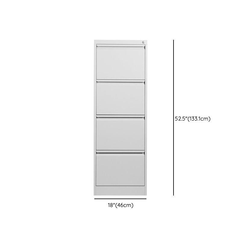 Traditional Metal Cabinet with Drawers Fire-Resistant Vertical File Cabinet