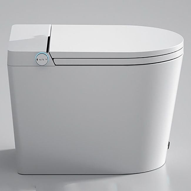 Temperature Control Elongated Seat Bidet in White All-In-One Smart Bidet with Heated Seat