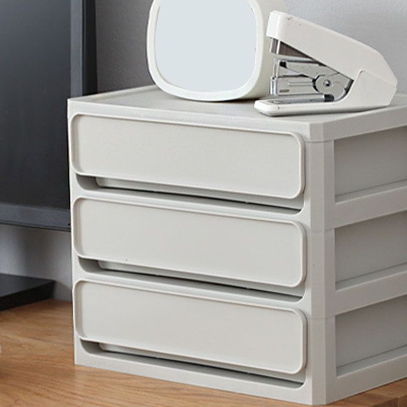 Modern Filing Cabinet Plastic Cabinet with Drawers for Home or Office