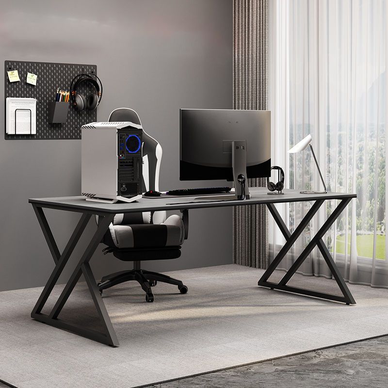 Modern Stone Gaming Desk Rectangular 29.53" Tall Computer Desk