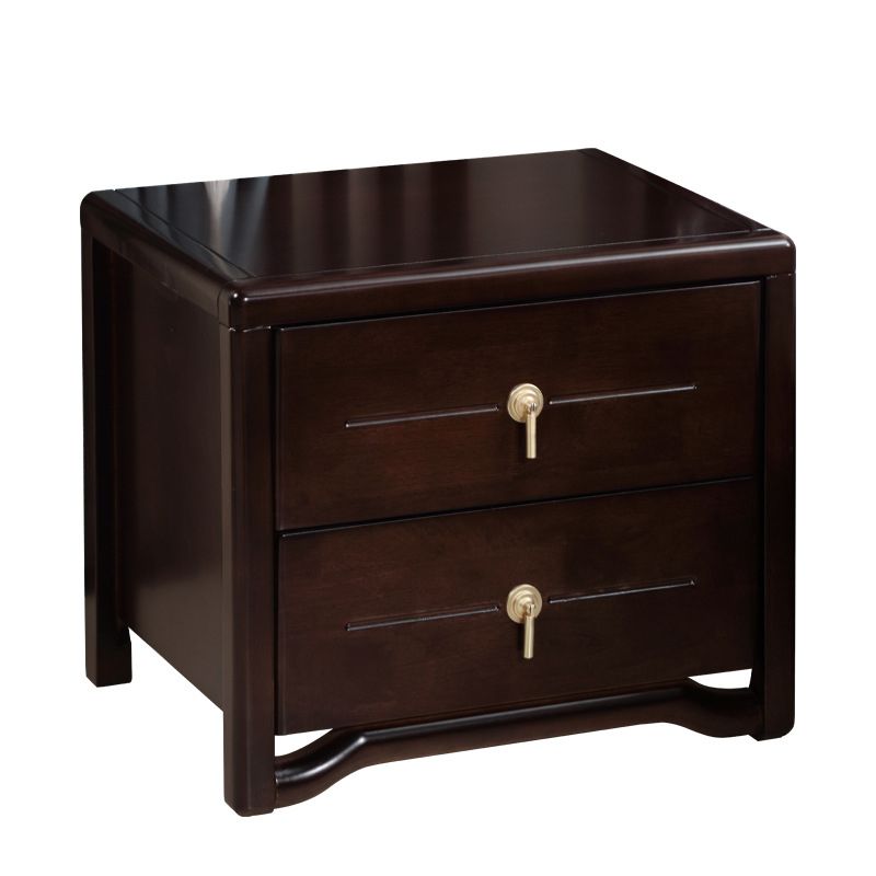 Traditional Drawer Storage Accent Table Nightstand 2 Drawers Bed Nightstand