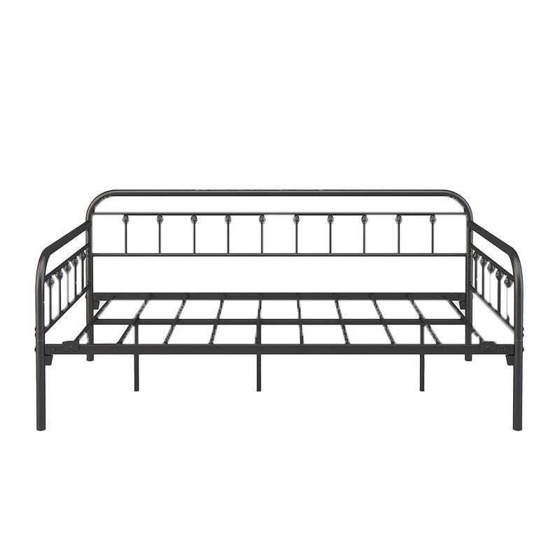 35.43"H Industrial Style Black Kid Bed Iron Frame Indoor Daybed