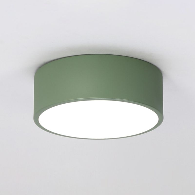 Tambour Flush Mount Light Fixtures Contemporary White Glass Ceiling Light Fixtures for Bedroom