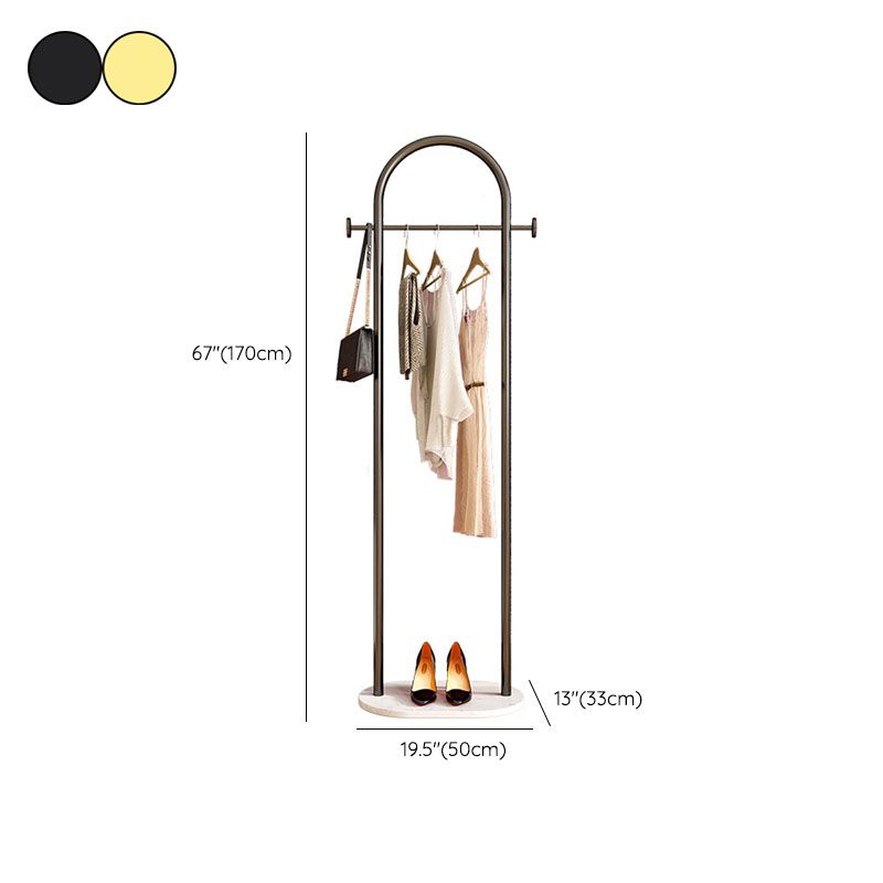 Gorgeous Coat Rack Double Coat Hooks Bedroom Metal Hangers with Basket