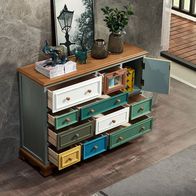 Multi Drawers Classical Storage Chest Wooden Storage Chest for Bedroom