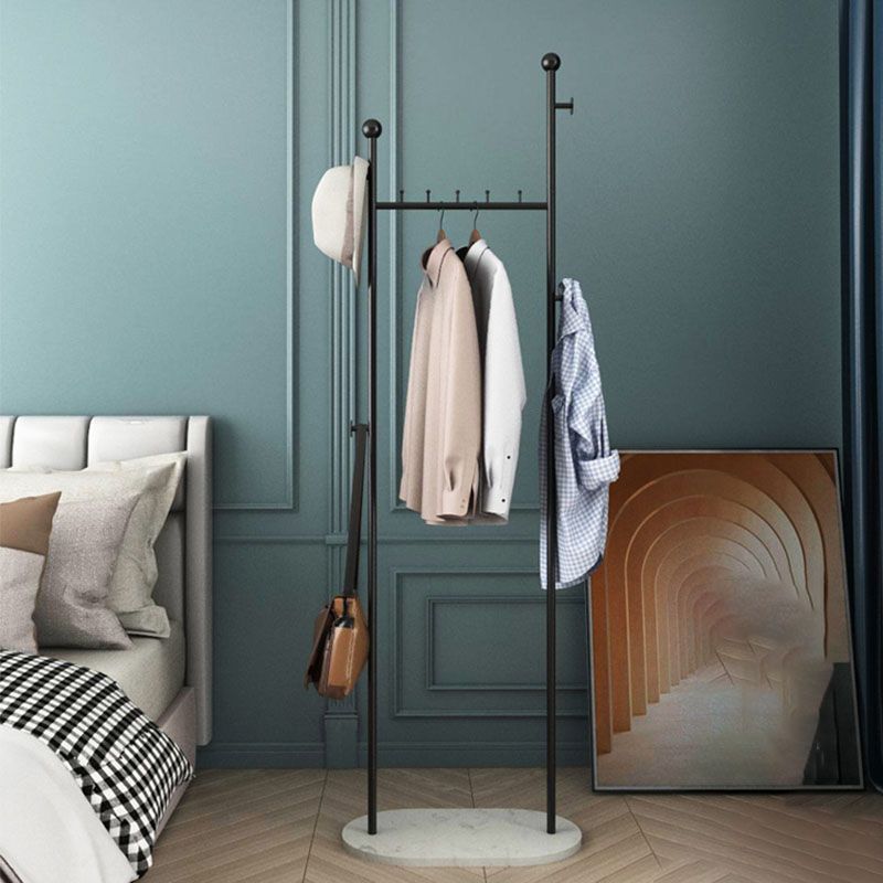 Gorgeous Plain Coat Rack Basket Storage Metal Coat Rack with Coat Hooks