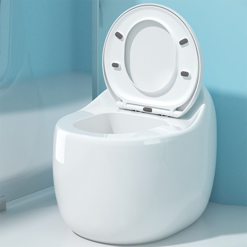 Modern Ceramic Flush Toilet Seat Included Toilet Bowl for Washroom