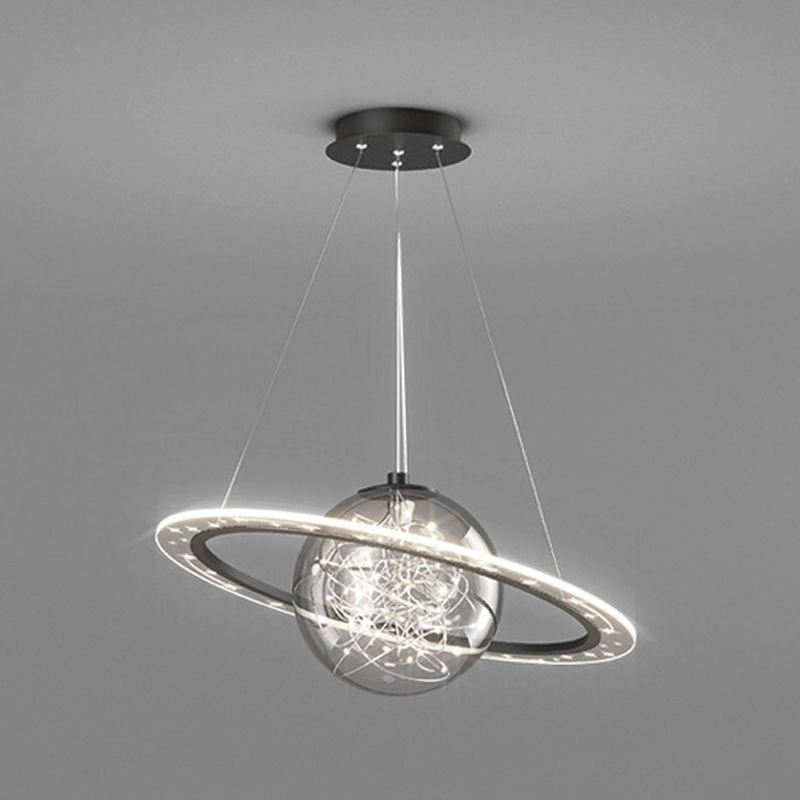 Nordic Style Metal Chandelier Globe LED Chandelier Pendant for Living Room