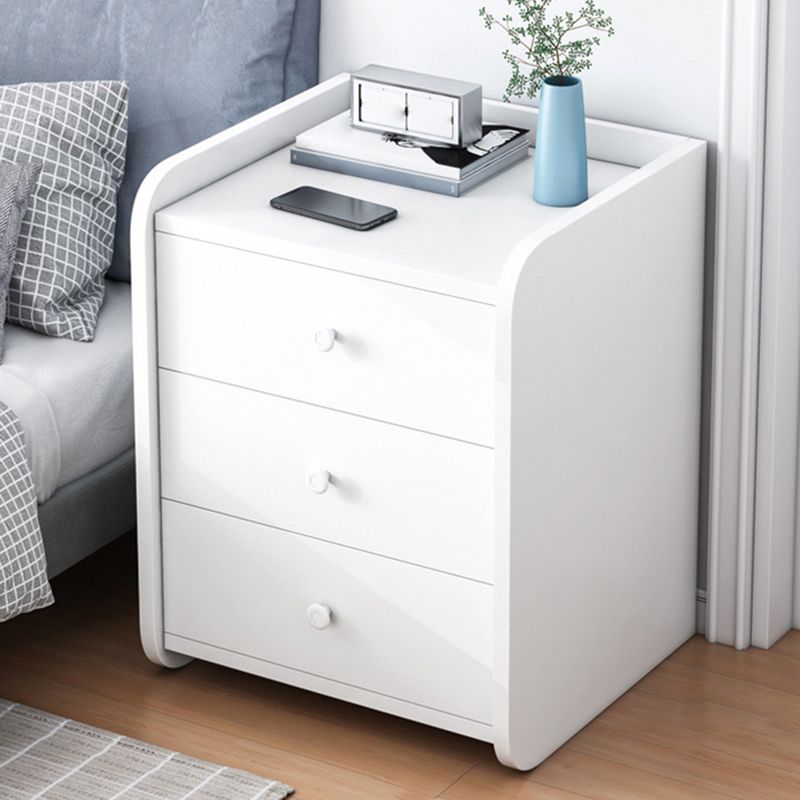 Engineered Wood Bed Nightstand Modern Night Table for Bedroom