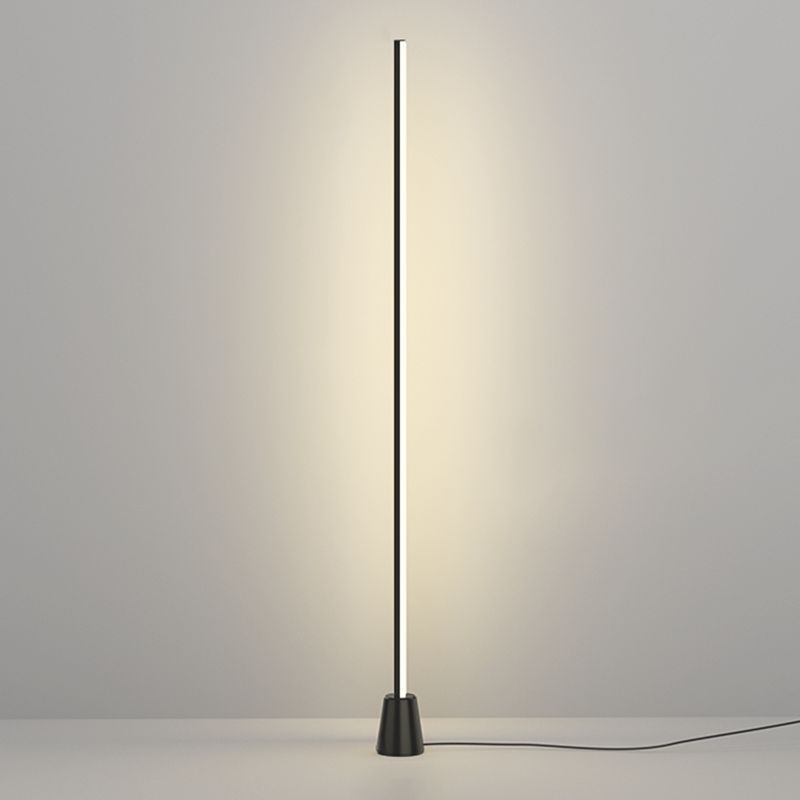 Minimalism Floor Lamp 1-Light Metal Linear Floor Light for Living Room