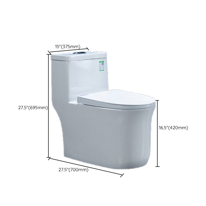 Modern Ceramic White Flush Toilet Floor Mounted Urine Toilet for Washroom