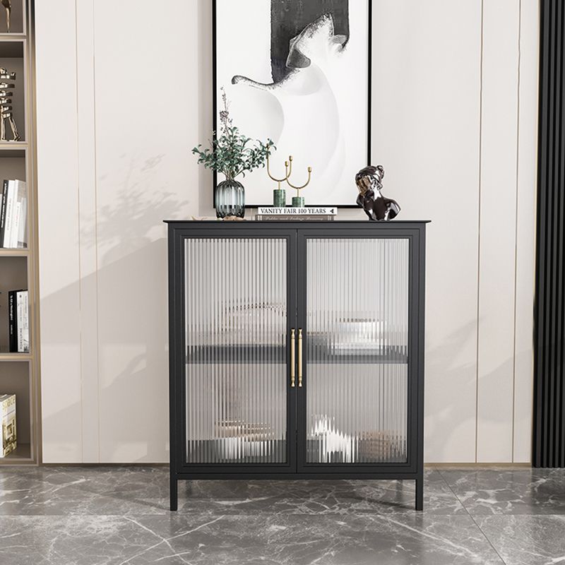 Glass Door Display Cabinet Industrial Storage Cabinet for Living Room