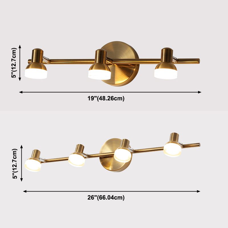 Luz de la plataforma de cono de mediados de siglo Luz de pared de metal Splock con sombra acrílica