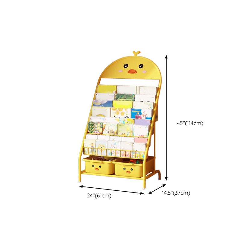 Rectangle Metal Book Display Nordic Freestanding Kids Book Display