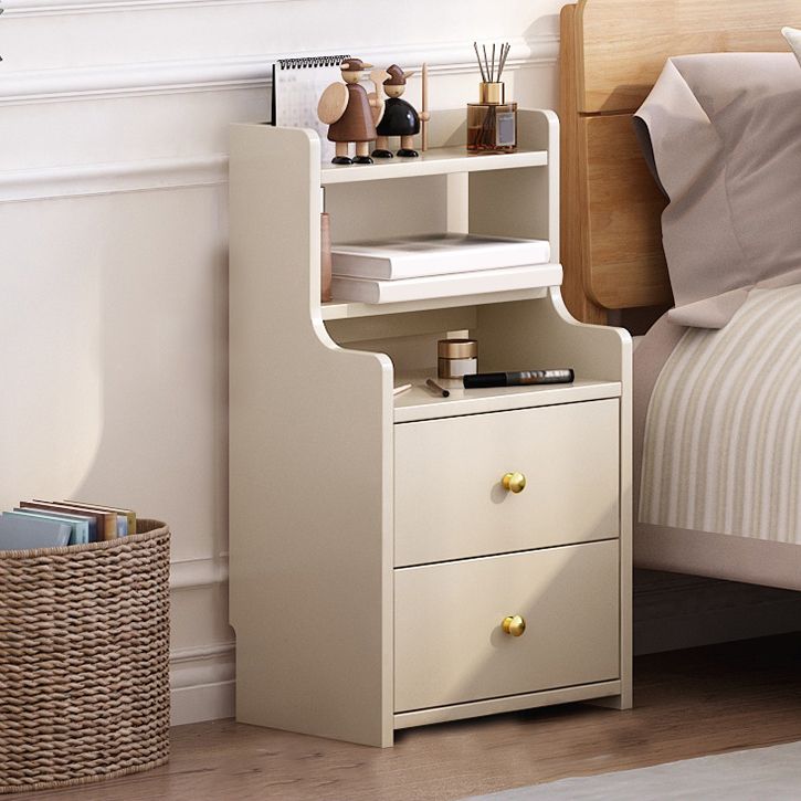 Contemporary Accent Table Nightstand Solid Wood Night Table for Bedroom