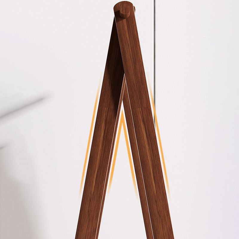 Modern Coat Rack Wooden Shelf Storage Coat Hanger in Bedroom Room