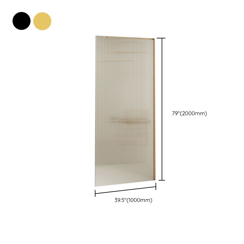 Semi Frameless Single Tempered Glass Shower Screen with Fixed Panel