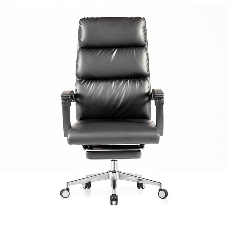 Black Contemporary Executive Chair Slide Tufted Managers Chair