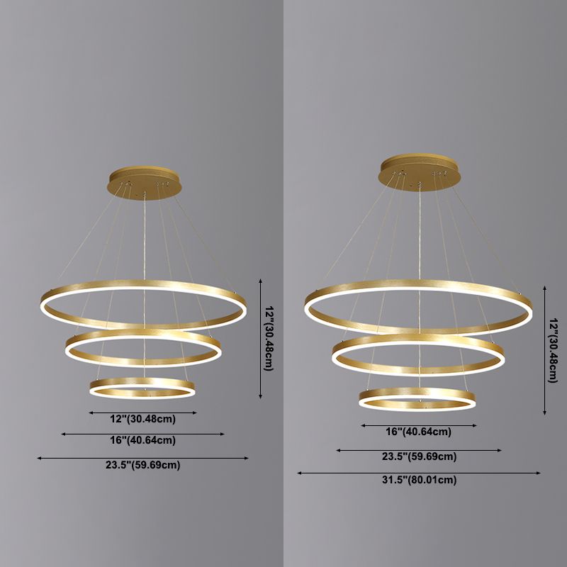 Round Shape Pendant Chandeliers Modern Metal Chandelier Lighting Fixtures