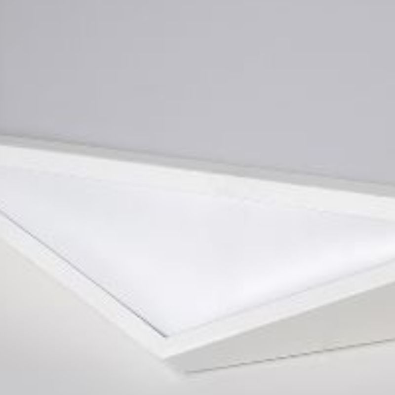 Contemporary 1 - Light Flush Mount in Matte White Geometric LED Ceiling Flush