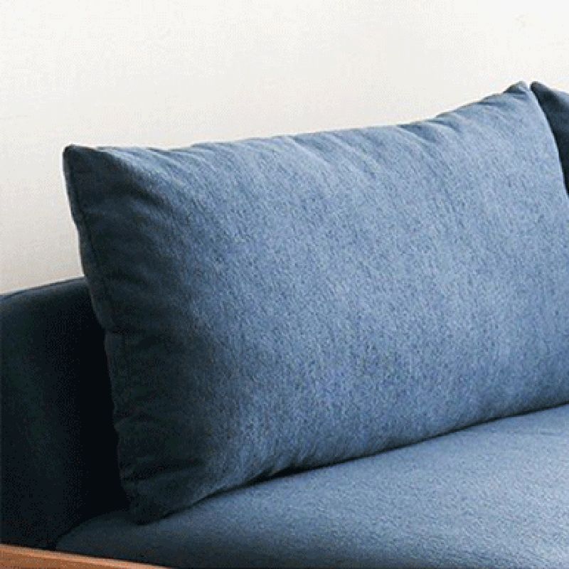 Linen Modern Armless Sofa Wooden Sleeper Sofa for Living Room, Apartment