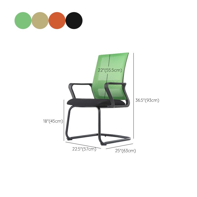 Modern Breathable AirGrid Arm Chair Microfiber Desk Mid Back Chair