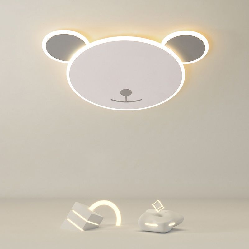 LED Flush Mount Lighting Modern Ceiling Light White for Bedroom