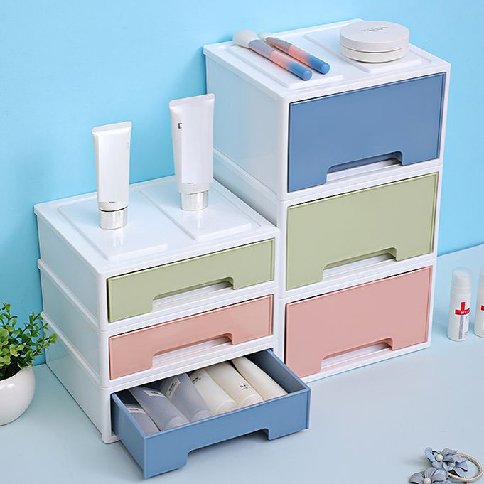 Coastal Plastic Cabinet Lateral Filing Cabinet with Drawers for Home and Office