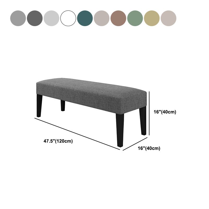 15.7" W Modern Manufactured Wood Bench Cushioned Seating Bench