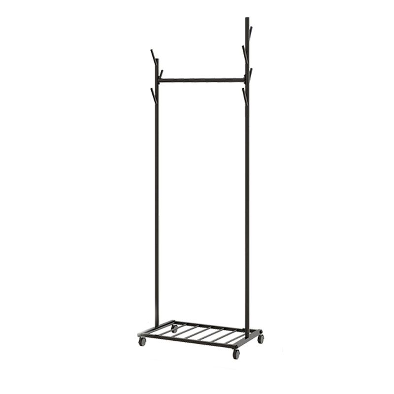 Glam Coat Hanger Metal No Distressed Entryway Kit With Storage Shelving