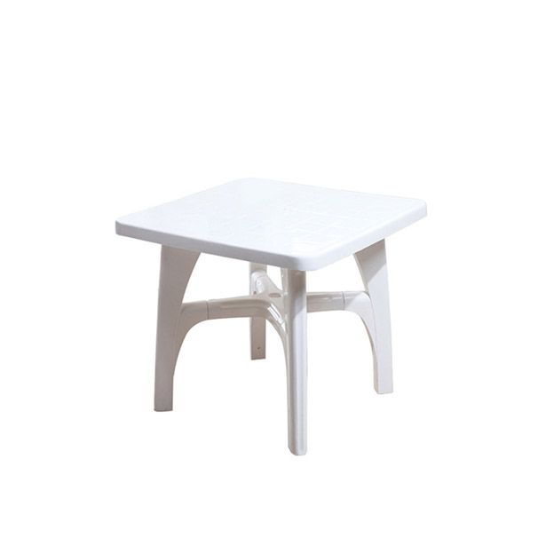 Modern Waterproof Geometric Courtyard Table Plastic Base Outdoor Table